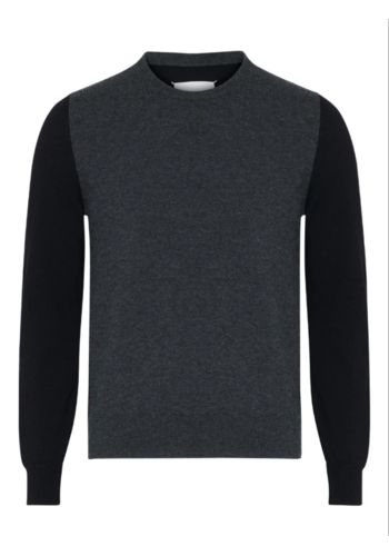 MAISON MARGIELA crewneck grey black MAISON MARGIELA crewneck grey black