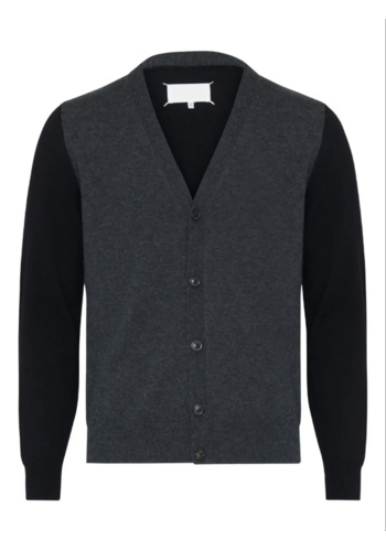 MAISON MARGIELA cardigan grey black MAISON MARGIELA cardigan grey black