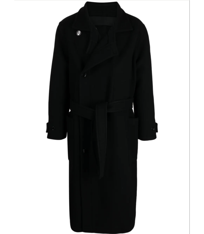 WRAP COAT BLACK