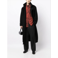 WRAP COAT BLACK