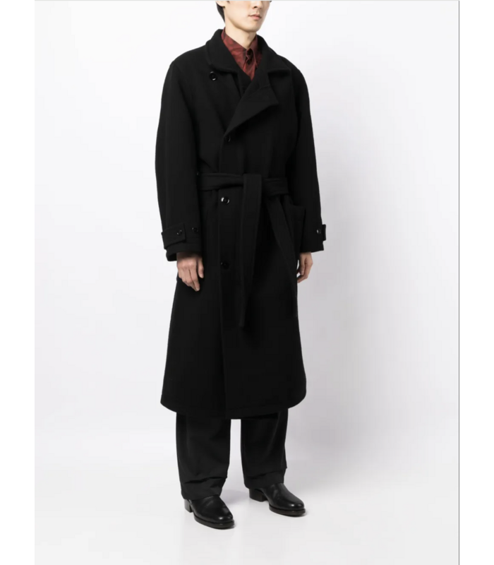 WRAP COAT BLACK