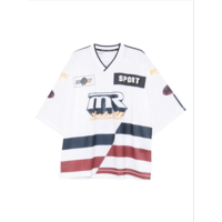 OVERSIZED HOCKEY TOP WHITE NAVY