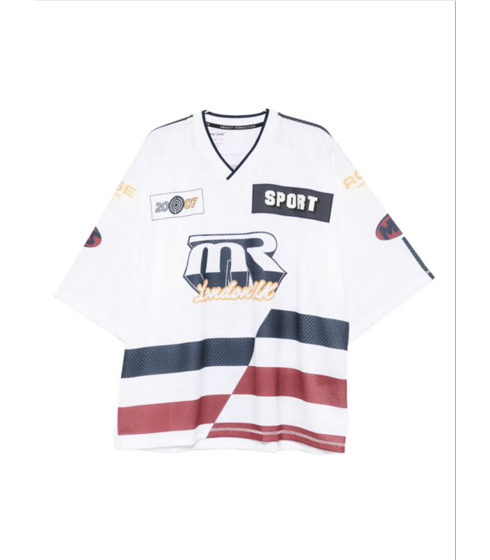 OVERSIZED HOCKEY TOP WHITE NAVY