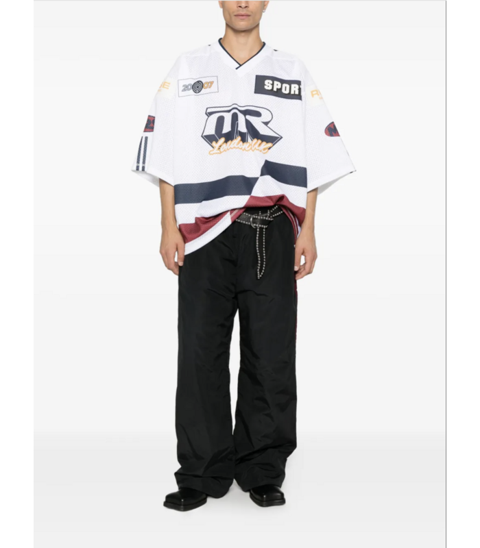 OVERSIZED HOCKEY TOP WHITE NAVY
