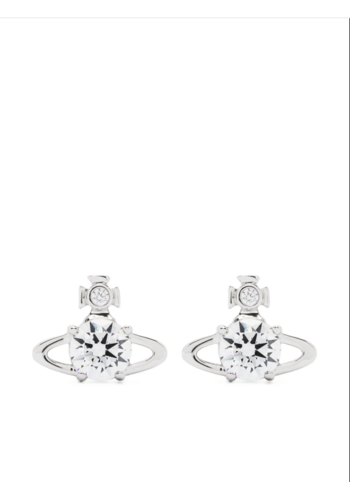 VIVIENNE WESTWOOD reina earrings platinum white