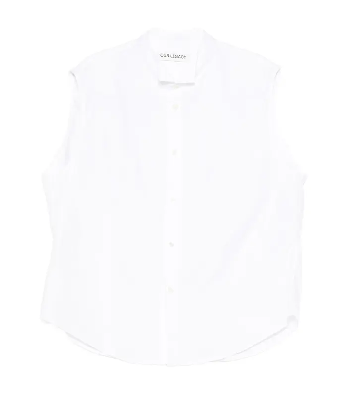 WING SHIRT SLEEVELESS WINTER BOUGUET SUPER POPLIN