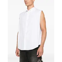 WING SHIRT SLEEVELESS WINTER BOUGUET SUPER POPLIN