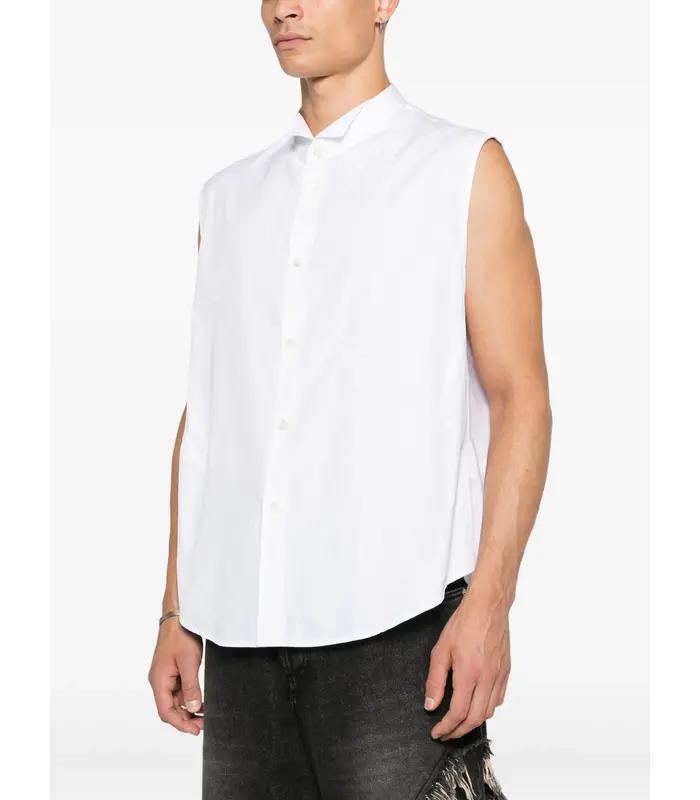 WING SHIRT SLEEVELESS WINTER BOUGUET SUPER POPLIN