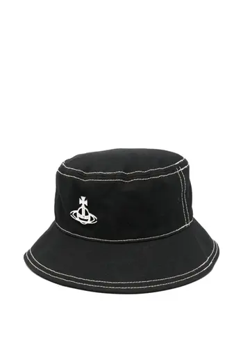 VIVIENNE WESTWOOD edgewear buckethat black VIVIENNE WESTWOOD edgewear buckethat black