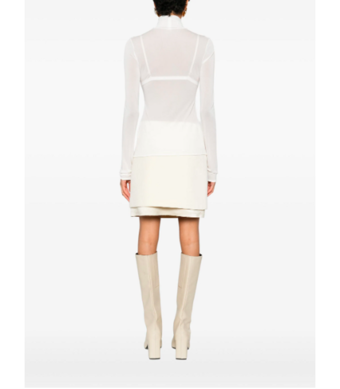 TOP HIGH NECK LONG SLEEVE WHITE