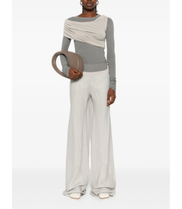 CROPPED RIB LS T WASHED INDIGO