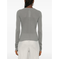 CROPPED RIB LS T WASHED INDIGO