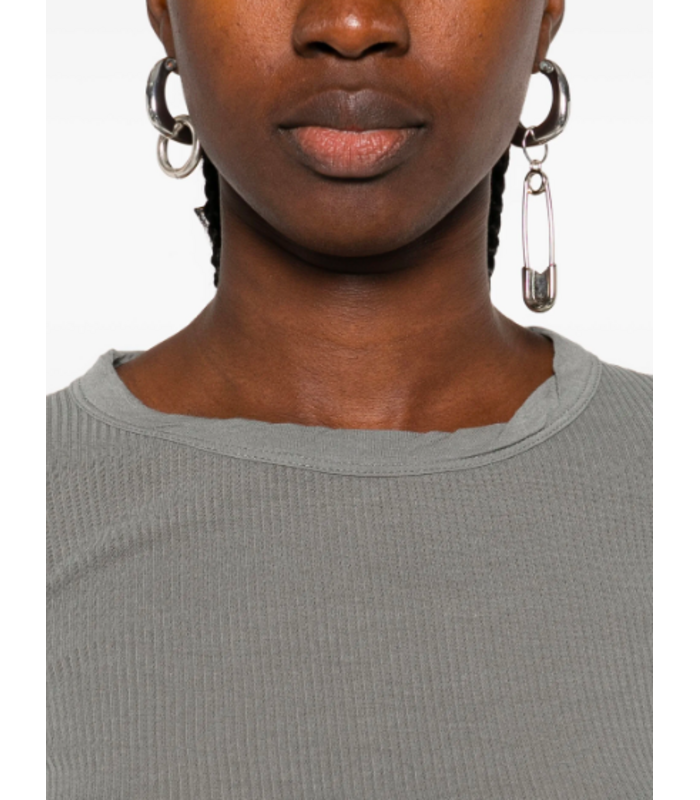 CROPPED RIB LS T WASHED INDIGO