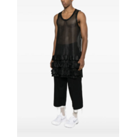 ruffle tanktop black