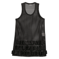 ruffle tanktop black