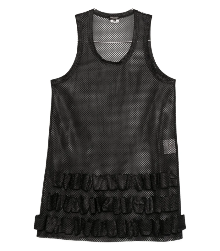 ruffle tanktop black