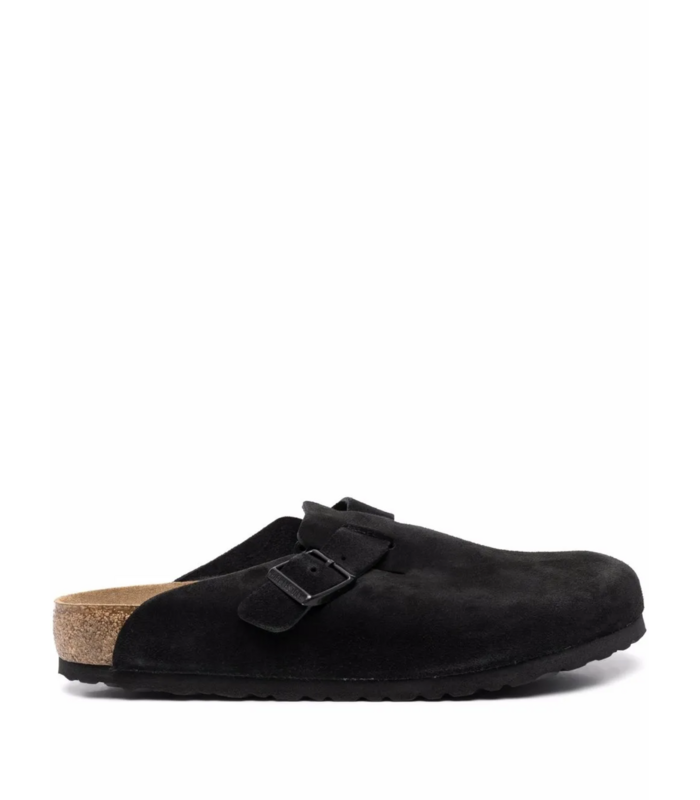 BOSTON SOFT FOOTBED SUEDE LEATHER BLACK