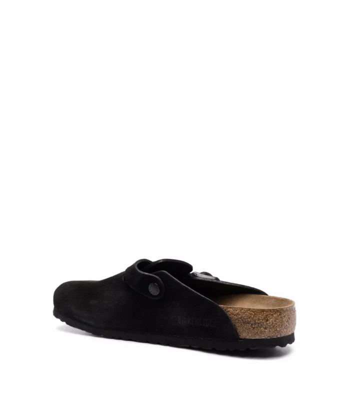 BOSTON SOFT FOOTBED SUEDE LEATHER BLACK