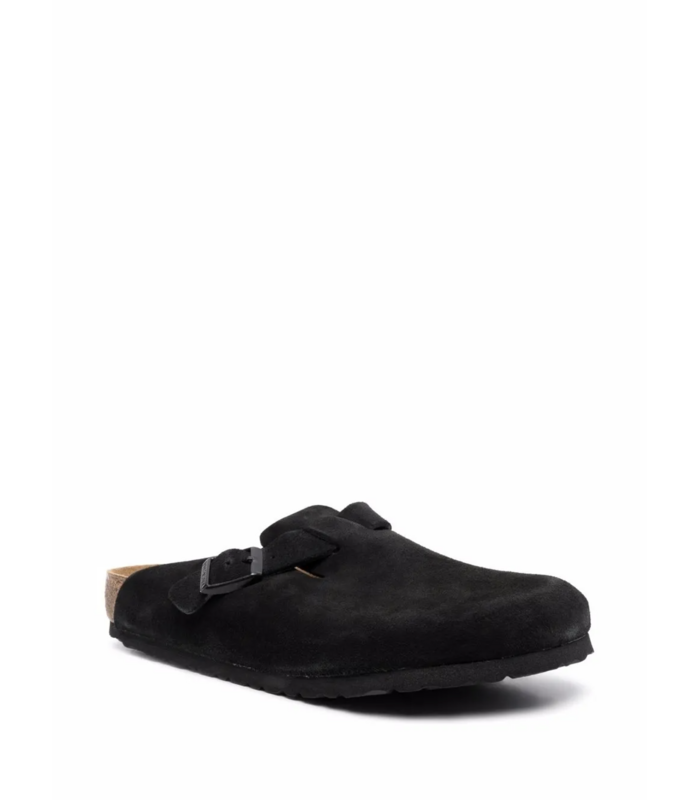 BOSTON SOFT FOOTBED SUEDE LEATHER BLACK