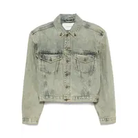 SHRUNKEN DENIM JACKET SURFACE WAVE