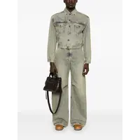 SHRUNKEN DENIM JACKET SURFACE WAVE