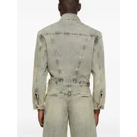 SHRUNKEN DENIM JACKET SURFACE WAVE