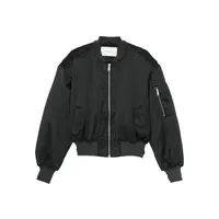 CROPPED BROAD BOMBER SUITING GREY