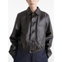 SOFT LEATHER BLOUSON BLACK CHERRY