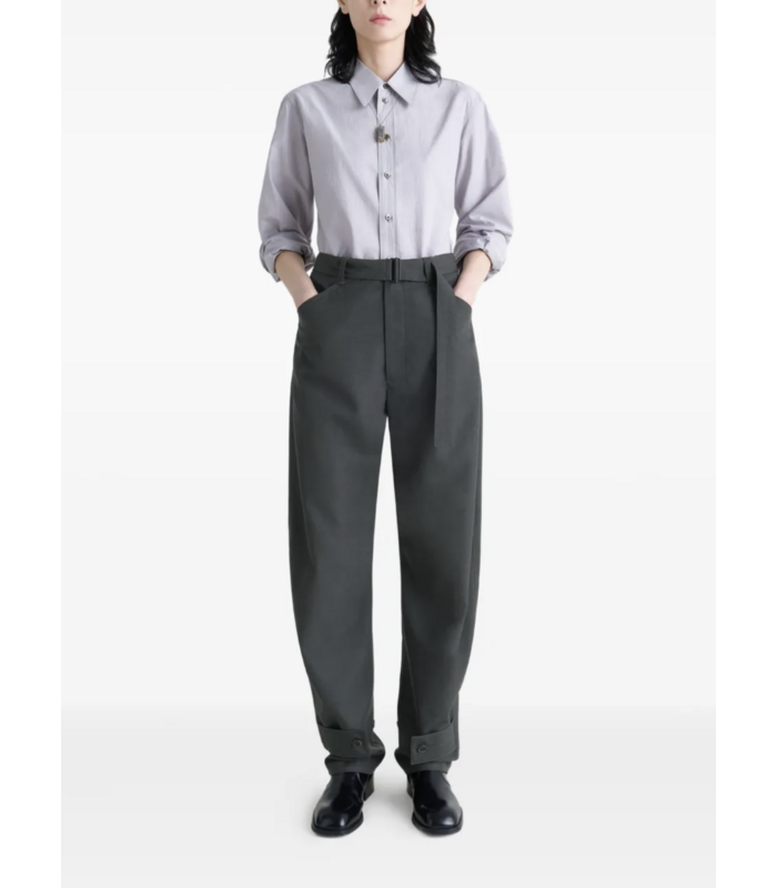 CURVED TAILORED PANTS COAL