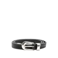 2 CM BELT BLACK LEATHER
