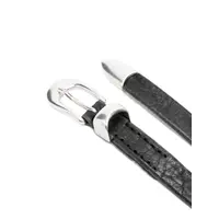 2 CM BELT BLACK LEATHER