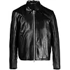 OUR LEGACY MINI JACKET TOP DYED BLACK LEATHER