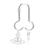 VIVIENNE WESTWOOD PENIS CARABINER KEYRING SILVER