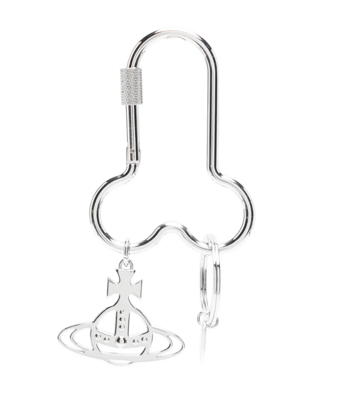 PENIS CARABINER KEYRING SILVER