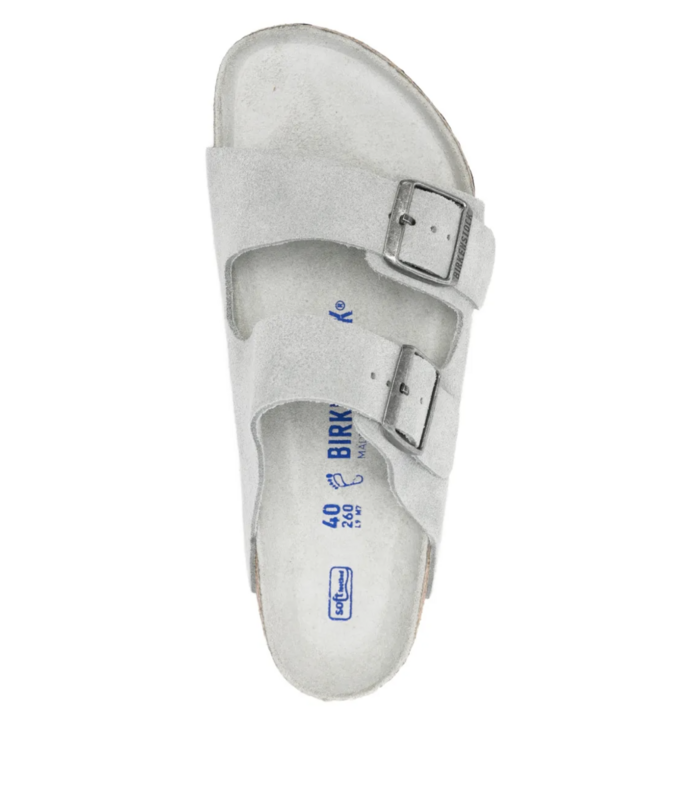 Arizona Soft Footbed Suede Leather Unisex Pure Sage Tonal