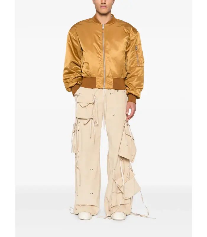 CROPPED BROAD BOMBER SPICED YELLOW