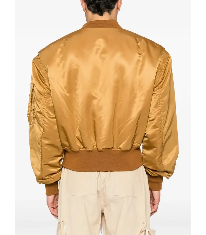 CROPPED BROAD BOMBER SPICED YELLOW