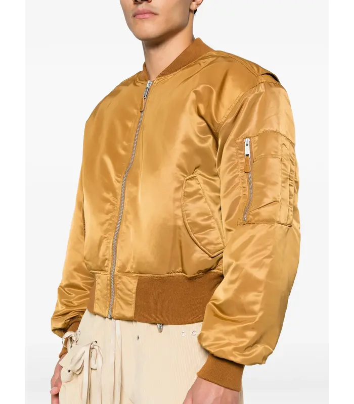 CROPPED BROAD BOMBER SPICED YELLOW