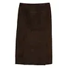 ENTIRE STUDIOS TAILORED MIDI SKIRT BROWN