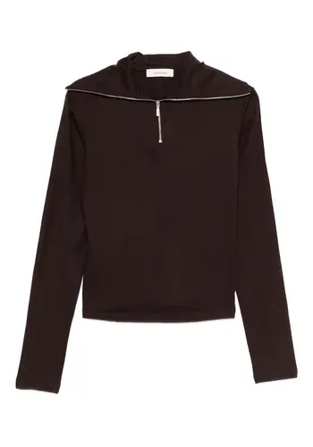 ENTIRE STUDIOS apex wool top brown