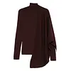 ENTIRE STUDIOS WRAP SWEATER BURGUNDY