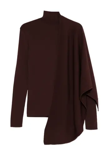 ENTIRE STUDIOS wrap sweater burgundy