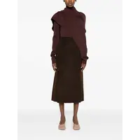 WRAP SWEATER BURGUNDY