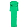 ENTIRE STUDIOS BOUND MIDI DRESS WOOL BOTTLE GREEN