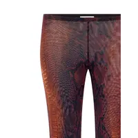 MESH TROUSER PRINTED PYTHON BROWN/BLACK