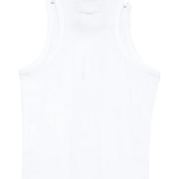 TANK TOP WITH OVERALL ENGRAVED WHITE