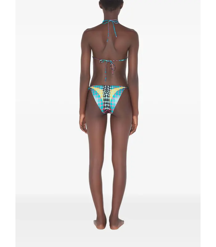 RE-EDITION BIKINI SET PRINTED VASARELY BLUE/PURPLE/YELLOW
