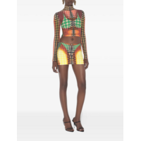 RE-EDITION TOP HIGH NECK WITH LONG SLEEVES ORANGE/BLUE/BROWN