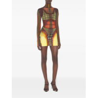 RE-EDITION HIGH NECK WITH LONG SLEEVES ORANGE/BLUE/BROWN