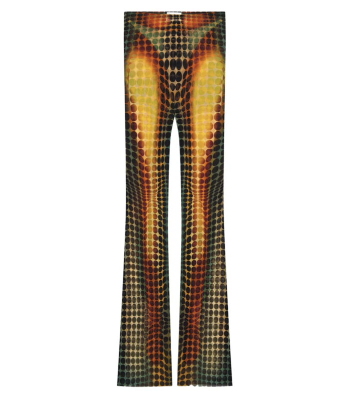 RE-EDITION FLARE TROUSERS ORANGE/BLUE/BROWN